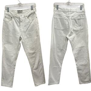 Everlane White 90s Cheeky Jean High-Rise Straight Leg Casual Coastal Work Preppy
